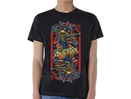 T-Shirt ROCK OFF Anthrax - Evil King Preto (Tamanho: S)