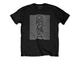 T-Shirt ROCK OFF Joy Division - Unknown Pleasures Preto (Tamanho: S)