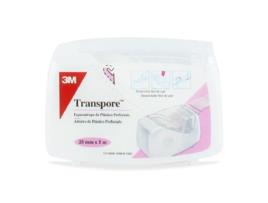 Adesivo 3M ESPAÑA Transpore Hipoalergico (Plastic Portar 5m x 2,5 cm)