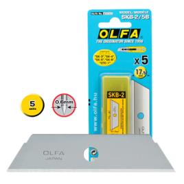 Olfa Pack de 5 Cuchillas de Respuesto para Cuters Olfa SK-2 - Acero Inoxidable