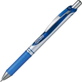 Pentel Energel Boligrafo de Bola Retractil - Punta 0.7mm - Trazo 0.35mm - Tinta Gel - Recargable - Grip de Agarre - Clip de Meta