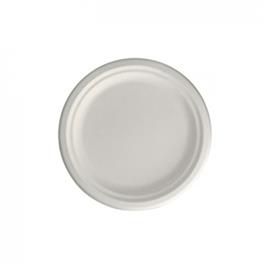 Pratos? 22CM Cana de A?ucar cor Natural 50UN