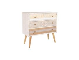 Cómoda Dkd Home Decor Abeto Natural Algodão Branc.