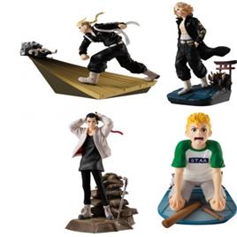 Set Figuras Petitrama Tokyo Revengers Series Toman Heroic Scenes 8cm