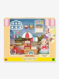 A mamã ovelha e o seu carrinho de pipocas, da SYLVANIAN FAMILIES branco