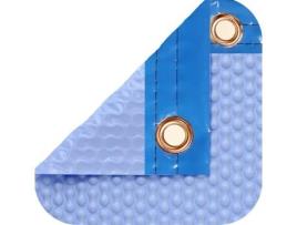 Capa Térmica 500 micras Geobubble CoolGuard de 7 x 3m com reforço ao redor
