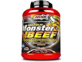 Proteína AMIX Monster Beef  De Ternera Contiene Bcaa Y Favorece El Anabolismo Muscular, Rápida Y Total Absorción (2 Kg, 200 Gr - Lima)