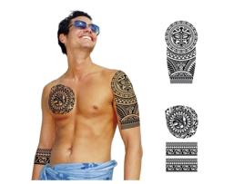 Tatuagem GUIRCA Pretas De Figuras Circulares