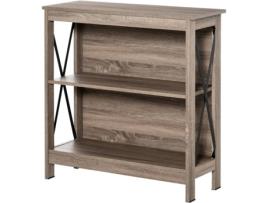 Estante HOMCOM Castanho (MDF - 80x30x82 cm)