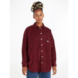 Tommy Jeans Casaco modelo camisa, em bombazina