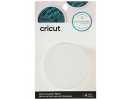 Base para Copos CRICUT Redondo Cerâmica Branco (4un)