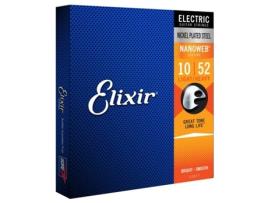 Elixir Jogo de Cordas 010 Guitarra Elétrica 010-052 Nanoweb