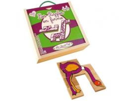 Jogo Educativo LES JEUX DE PAUL Madeira - Preto - 18 x 18 x 5,4 cm)