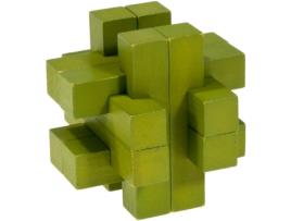 Puzzle FRIDOLIN Madeira - Amarelo - 9 x 9 x 9 cm)