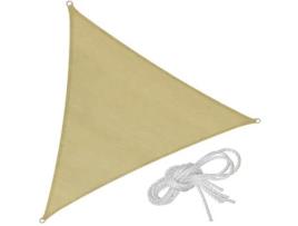 Toldo TECTAKE em Forma TECTAKE de Vela em Polietileno, Bege