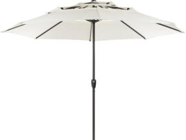 Guarda-Sol BELIANI de Jardim 285 cm Creme Claro Bibione