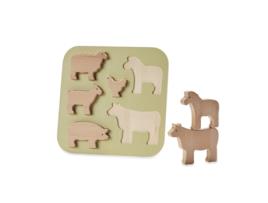 Jogo Educativo BYASTRUP Madeira - Verde - 12.5 x 18.5 x 3 cm)