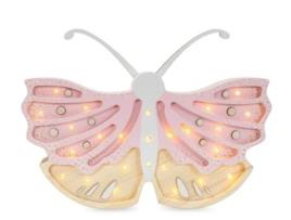 Luz de Presença LITTLE LIGHTS Madeira - Azul - 35,5 x 29,5 x 5,5 cm)