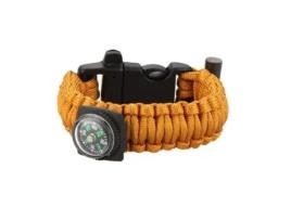 Bússola JGB Pulseira Para Pára-Quedas Com Apito (Amarelo)