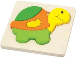 Jogo Educativo VIGA TOYS Madeira - Castanho - 14,8 x 14,8 x 1,8 cm)