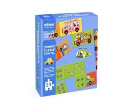 Jogo de Tabuleiro MIDEER Domino Puzzle Traffic (3 Anos)