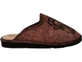 Pantufas AMOROS Nerlo Têxtil Homem (40 - Castanho)