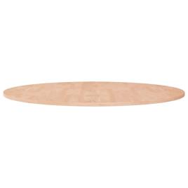 vidaXL Tampo de mesa redondo Ø90x1,5cm carvalho maciço não tratado