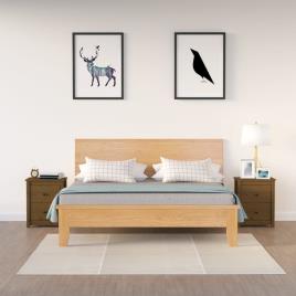 vidaXL Mesas de cabeceira 2pcs 50x35x61,5 cm pinho maciço castanho mel