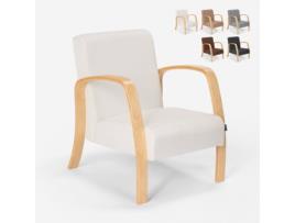 Poltrona de madeira ergonômica com design escandinavo para estudo Frederiksberg