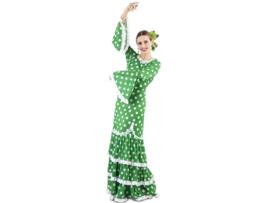 Fato de Mulher EUROCARNAVALES Flamenca Verde Com Bolinhas  (M/L )