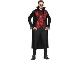 Fato de Homem GUIRCA Vampiro Maligno Com Colete Vermelho (M )