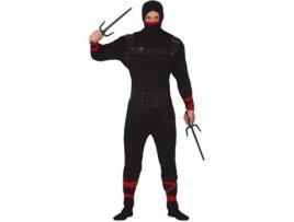 Fato de Homem GUIRCA Ninja Preto (Tam: M)