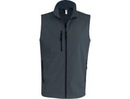 Casaco sem Mangas KARIBAN Softshell (Cinzento e Preto - 3XL)