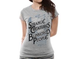 T-shirt CRIMES OF GRINDELWALD - Creatures Feminina (Algodão-Cinza-L)
