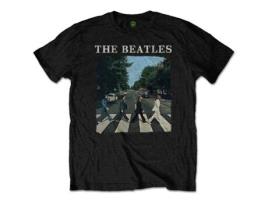 T-shirt BEATLES Abbey Road (Algodão-Preto-L)