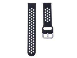 Bracelete De Silicone Spor Para Relógio Apple Watch Aceshley 20Mm(Preto)