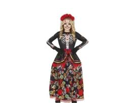 Fato de Menina GUIRCA Catrina Com Saia Comprida Estampada  (5-6 anos)