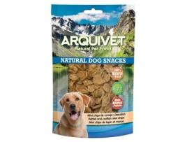 Arquivet Mini Chips de Coelho e Bacalhau 100 g Snack natural para cães