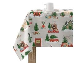 Toalha de Mesa MUARE HOME Christmas (200 x 140 cm - Algodão - Multicor)