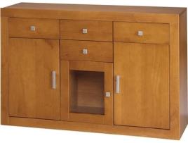 Aparador KYNUS CEREZO 3 Portas 4 Gavetas em Pinho Maciço