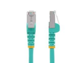 Caderno Startech > Cabo de Rede cor Aqua 7,5 M S/ftp (S-STP) - NLAQ-750-CAT6A-PATCH