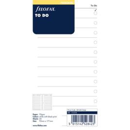 Filofax Recarga para Organizador Personal, 95 x 171 mm, 20 Folhas