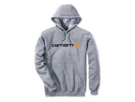 Sweatshirt Signature Logo Hooded Cinzento