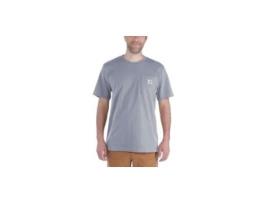 T-shirt Workwear Pocket Cinza