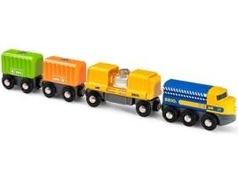 Jogo de Tabuleiro BRIO Three-Wagon Cargo Train (3 Anos)