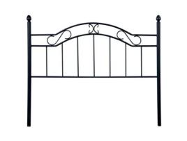 Cabeceira de Cama HOMESOUTH Deirdre (Preto - Metal - 90/135/150 x 118 cm)
