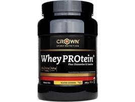 Proteína CROWN SPORT NUTRITION . Con Leucina Ylutamina Extra Y Certificación Antidoping Informed Sport (871 Gr,  - Cookies)