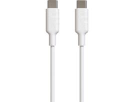 Cabo MUVIT MCUSC0008 (USB-C - USB-C - 1.2m - Branco)