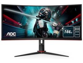 Monitor Gaming Curvo AOC CU34G2X/BK (34'' - 4 ms - 144 Hz - FreeSync)