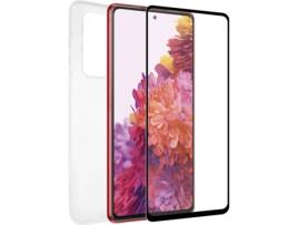 Capa + Película Ecrã de Vidro Temperado  Eco Pack para Samsung Galaxy S20 FE 5G - Transparente